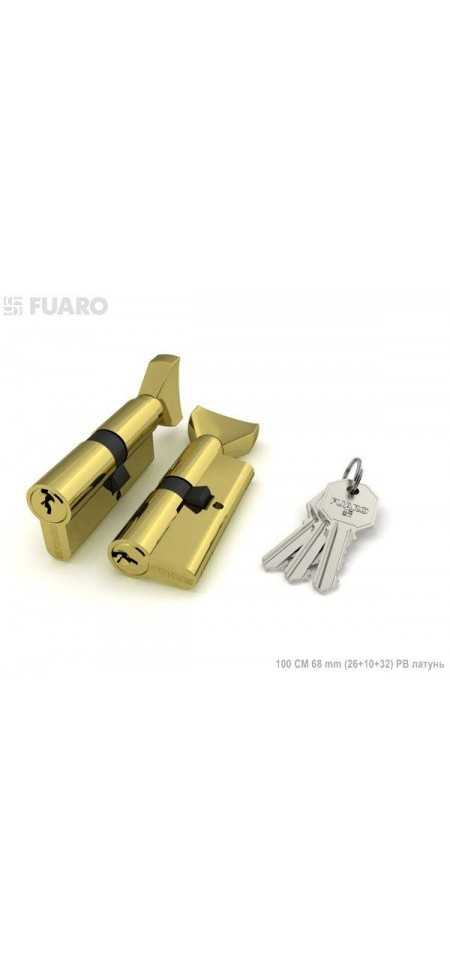Цилиндровый механизм Fuaro 100 CM 68 mm (26+10+32)